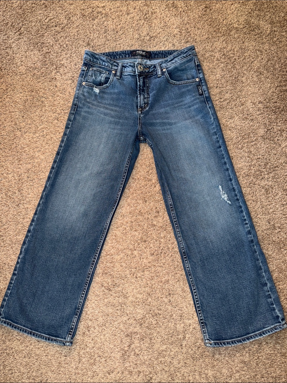 Silver Jeans Wide Leg Crop size 27
